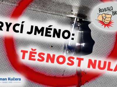 Řemeslo braň se! #21 - Krycí jméno: Těsnost nula!